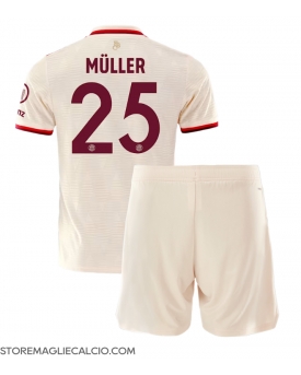 Bayern Munich Thomas Muller #25 Maglia Gara Terza Repliche 2024-25 Bambino